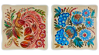 Розписані кахлі, магніти